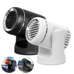 Riscaldamento e raffreddamento per auto 12V 130W Riscaldatore antiappannamento e sbrinamento in vetro con ventola a doppio uso, Black, White