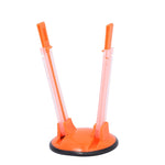 Supporto per rack baggy da 2 pezzi per borsa per la preparazione degli alimenti Borsa per congelatore in plastica Supporto per borsa con chiusura lampo, Green, Blue, Orange
