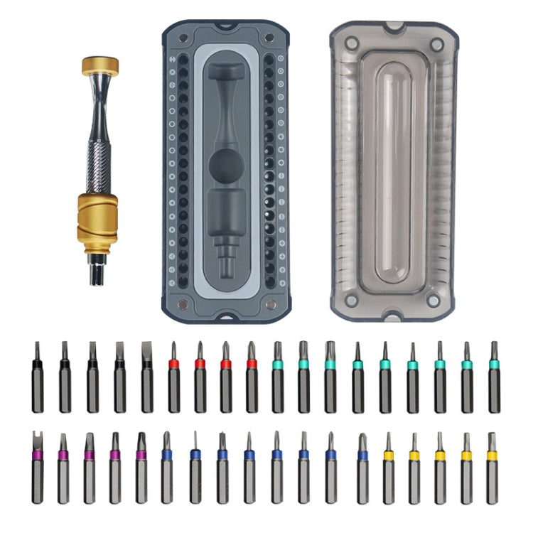 Set di cacciaviti per occhiali in alluminio 37 in 1, strumenti di riparazione per lo smontaggio dell'orologio del computer, 37 in 1