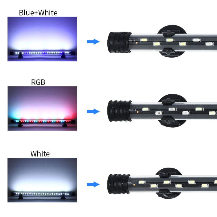 90-260V Luce subacquea per acquario Luce per acquario a LED, Q20BW Blue+White Light, Q30BW Blue+White Light, Q40BW  Blue+White Light, Q50BW Blue+White Light, Q60BW  Blue+White Light, Q20CF RGB Light, Q30CF  RGB Light, Q40CF  RGB Light, Q50CF  RGB Light...