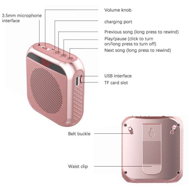 S17 Mini Altoparlante Didattico Portatile 20h batteria