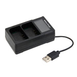 Caricabatteria per fotocamera a doppia carica con schermo LCD USB