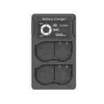 Caricabatteria per fotocamera SLR a doppia carica LCD USB