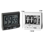 Promemoria cucina Apprendimento timer positivo con interruttore, Black, White