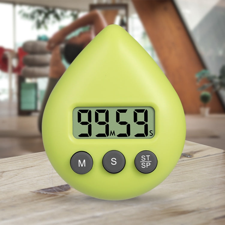Promemoria per l'apprendimento degli studenti con timer elettronico a goccia d'acqua, White, Black, Orange, Green, Blue, Light Pink, Yellow Green, Light Green