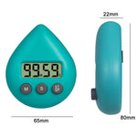 Promemoria per l'apprendimento degli studenti con timer elettronico a goccia d'acqua, White, Black, Orange, Green, Blue, Light Pink, Yellow Green, Light Green