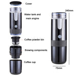 Macchina da caffè wireless portatile completamente automatica, Black