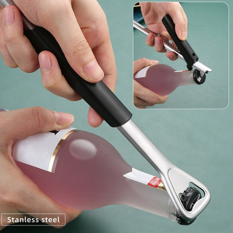 2 PCS 2 in 1 Apriscatole retrattile Apribottiglie per birra, Retractable Can Opener