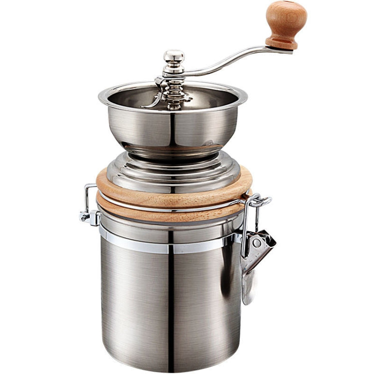 Macinacaffè a manovella in acciaio inossidabile per uso domestico, Hand Crank