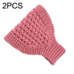 2 pezzi Fascia per capelli lavorata a maglia Protezione per le orecchie calda Copricapo allargato Accessori per capelli, Creamy-white, Dark Gray, Light Grey, Black, Red, Pink, Khaki, Cream Color
