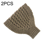 2 pezzi Fascia per capelli lavorata a maglia Protezione per le orecchie calda Copricapo allargato Accessori per capelli, Creamy-white, Dark Gray, Light Grey, Black, Red, Pink, Khaki, Cream Color