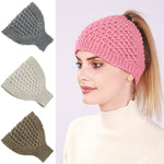 2 pezzi Fascia per capelli lavorata a maglia Protezione per le orecchie calda Copricapo allargato Accessori per capelli, Creamy-white, Dark Gray, Light Grey, Black, Red, Pink, Khaki, Cream Color