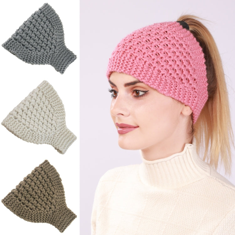 2 pezzi Fascia per capelli lavorata a maglia Protezione per le orecchie calda Copricapo allargato Accessori per capelli, Creamy-white, Dark Gray, Light Grey, Black, Red, Pink, Khaki, Cream Color