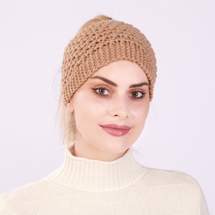 2 pezzi Fascia per capelli lavorata a maglia Protezione per le orecchie calda Copricapo allargato Accessori per capelli, Creamy-white, Dark Gray, Light Grey, Black, Red, Pink, Khaki, Cream Color
