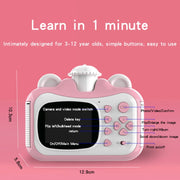 KX01-1 Fotocamera digitale per bambini a colori Smart Photo e Video senza scheda di memoria, KX01-1 (Pink+White), KX01-1 (Blue+White), KX01-1 (Green+White), KX01-1 (Blue+Yellow)