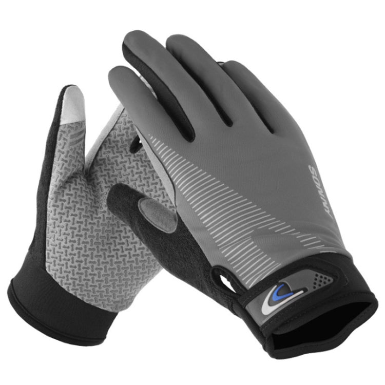 1 paio QX0002 Touch screen per protezione solare sportiva Guanti da ciclismo antiurto resistenti all'usura antiscivolo, L