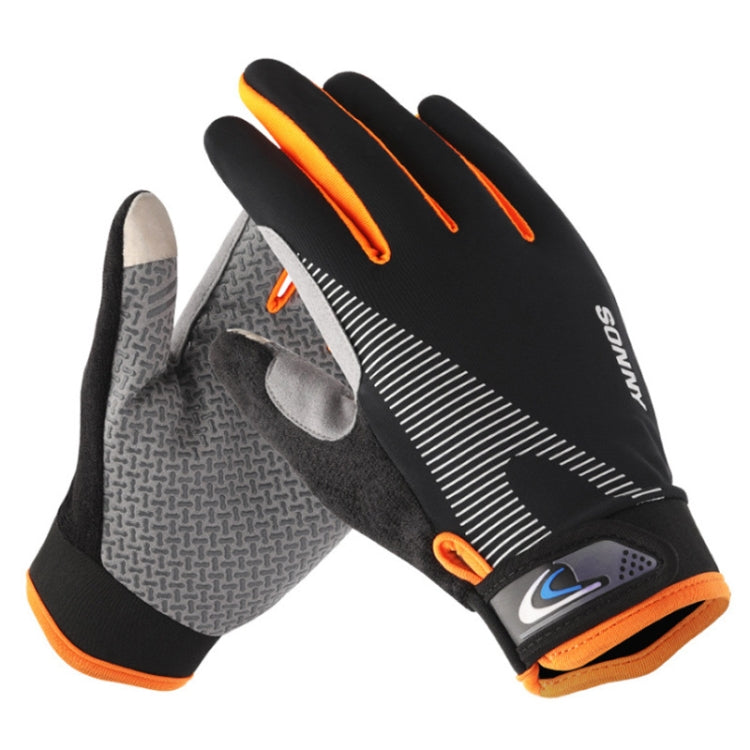 1 paio QX0002 Touch screen per protezione solare sportiva Guanti da ciclismo antiurto resistenti all'usura antiscivolo, L