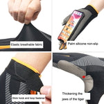 1 paio QX0002 Touch screen per protezione solare sportiva Guanti da ciclismo antiurto resistenti all'usura antiscivolo, L