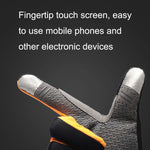 1 paio QX0002 Touch screen per protezione solare sportiva Guanti da ciclismo antiurto resistenti all'usura antiscivolo, L