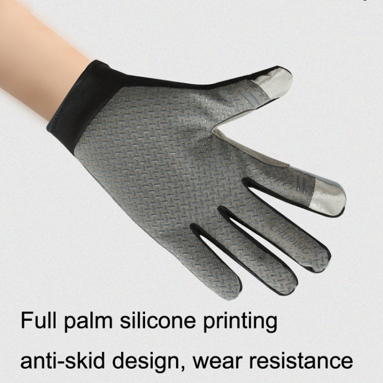 1 paio QX0002 Touch screen per protezione solare sportiva Guanti da ciclismo antiurto resistenti all'usura antiscivolo, L