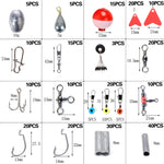 263 PCS / Set T0196 Pesca Piccoli accessori Attrezzatura da pesca su roccia galleggiante a forma di palla, 263 PCS / Set T0196