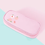 Borsa portaoggetti per cancelleria per studenti di grande capacità in tessuto Oxford da 2 pezzi, Peach, Strawberry, Lemon, Avocado