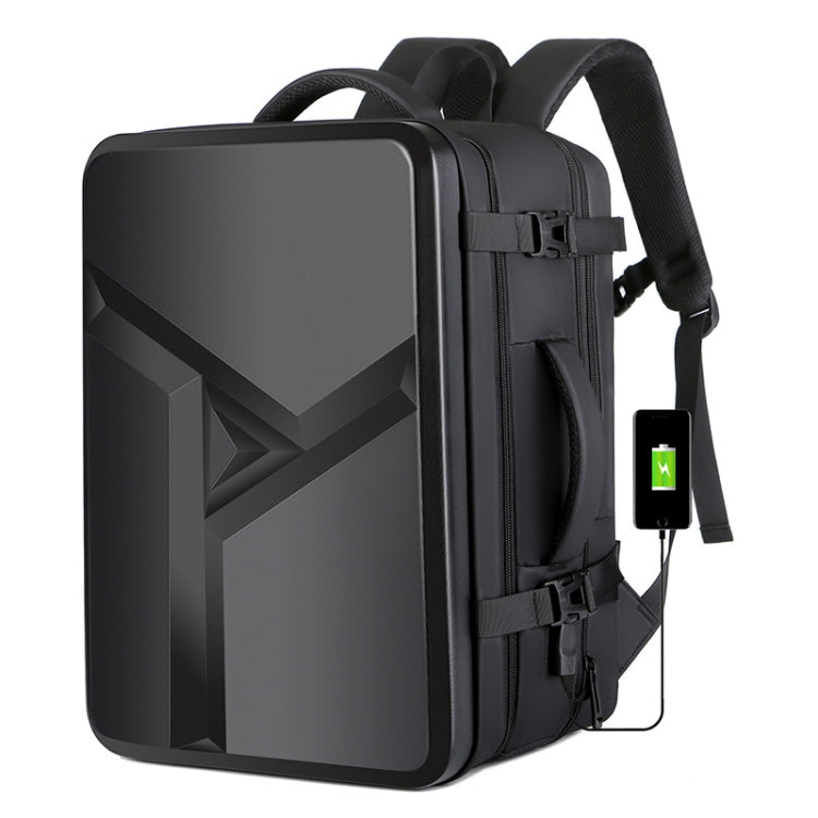 Zaino rigido espandibile impermeabile di grande capacità con foro di ricarica USB, 161 Light Grey, 161 Black, 161 Dark Gray, 162 Black, 162 Deep Gray, 162 Light Gray