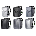 Zaino rigido espandibile impermeabile di grande capacità con foro di ricarica USB, 161 Light Grey, 161 Black, 161 Dark Gray, 162 Black, 162 Deep Gray, 162 Light Gray