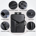 Zaino rigido espandibile impermeabile di grande capacità con foro di ricarica USB, 161 Light Grey, 161 Black, 161 Dark Gray, 162 Black, 162 Deep Gray, 162 Light Gray