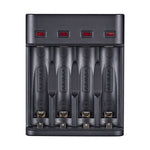Caricabatterie USB 4 slot per batterie AA/AAA 1.2V