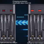 Caricabatterie USB 4 slot per batterie AA/AAA 1.2V
