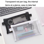 10PCS Hechooses D033 Borsa per penna portatile per esami in rete trasparente, stile:, Square (Black), Square (White), Square (Gray), Square (Pink), Square (Blue), Square (Green), Triangle (Black), Triangle (White), Triangle (Gray), Triangle (Pink)     ...