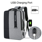 140 Zaino per laptop per pendolari aziendali di grande capacità con interfaccia di ricarica USB, Red, Blue, Black, Grey