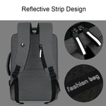 140 Zaino per laptop per pendolari aziendali di grande capacità con interfaccia di ricarica USB, Red, Blue, Black, Grey