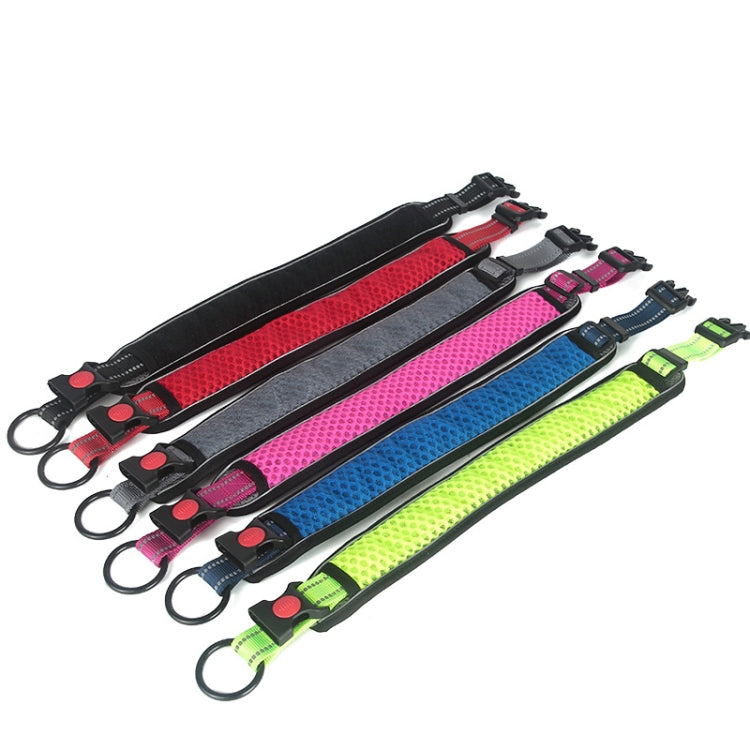 Collare per cani a rete a nido d'ape Collare per collo Collare anti-strangolamento riflettente traspirante, L, XL