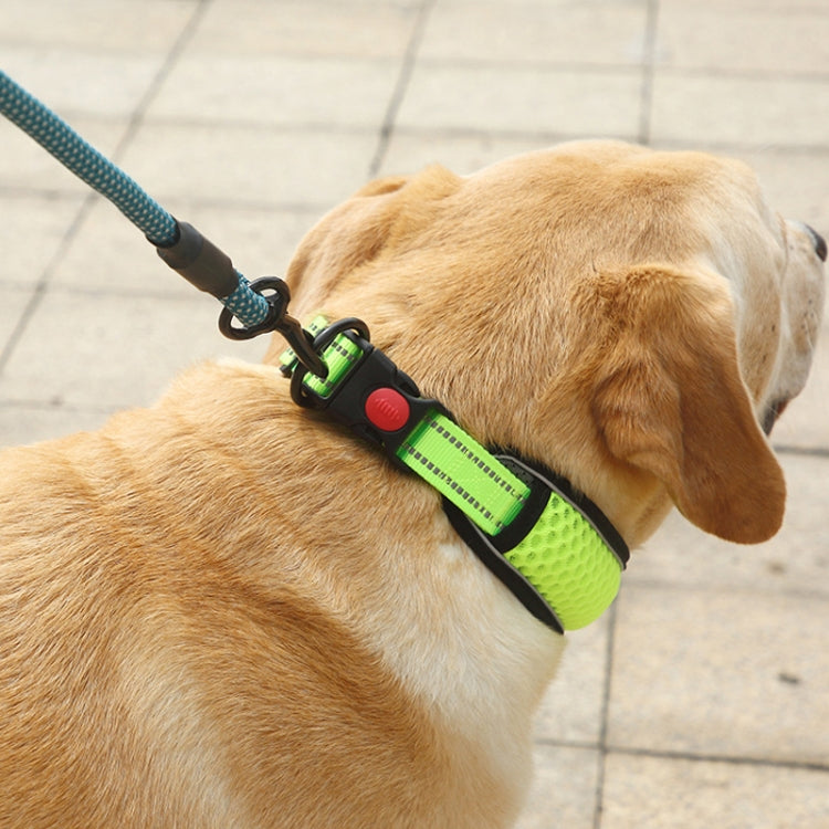 Collare per cani a rete a nido d'ape Collare per collo Collare anti-strangolamento riflettente traspirante, L, XL