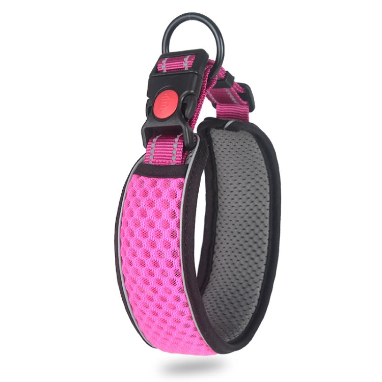 Collare per cani a rete a nido d'ape Collare per collo Collare anti-strangolamento riflettente traspirante, XS, S, M