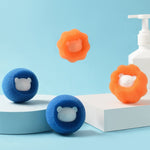 20 PCS Lavatrice Sfera per bucato Decontaminazione Depilazione Sfera di pulizia anti-avvolgimento, Bear Blue, Bear Orange