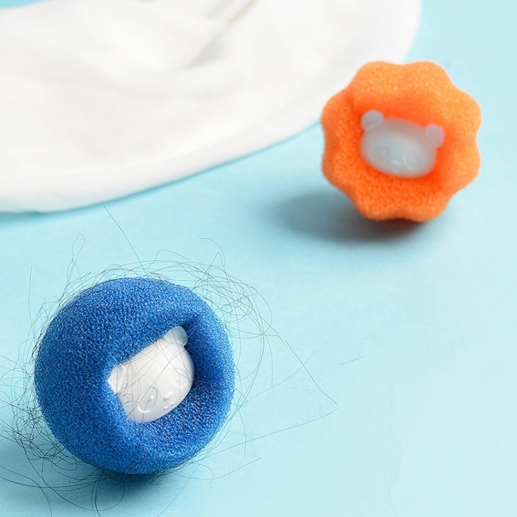 20 PCS Lavatrice Sfera per bucato Decontaminazione Depilazione Sfera di pulizia anti-avvolgimento, Bear Blue, Bear Orange