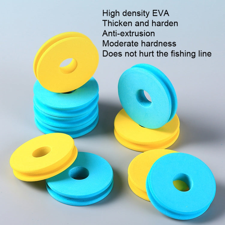 100 PCS ZX07 Bobina principale in schiuma rinforzata con mulinello da pesca, Foam Main Spool Blue, Foam Main Spool Yellow