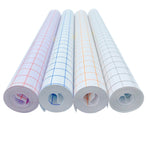Film di trasferimento di posizionamento in vinile PVC trasparente reticolare autoadesivo, 2 PCS 30cm x 100cm, 30cm x 500cm