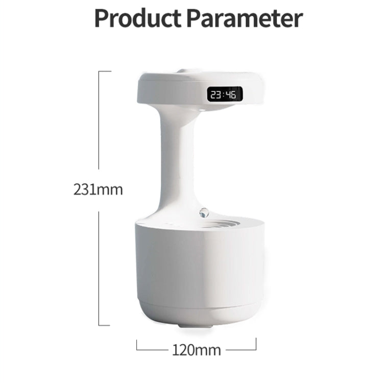 W1 LED Smart Display Umidificatore a goccia d'acqua antigravitazionale, W1