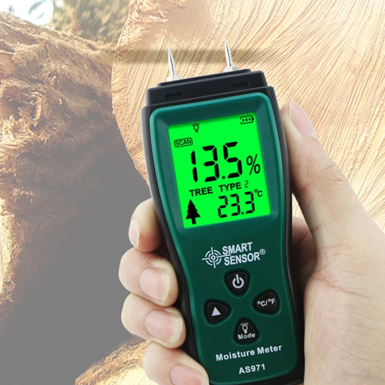 Smart Sensor AS971 Tester del contenuto di umidità per la produzione di mobili in legno