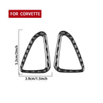 Adesivi per prese d'aria delle portiere dell'auto, set da 2 pezzi, per Chevrolet Corvette C8.