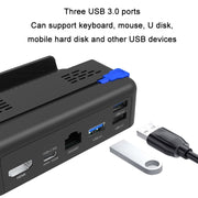 PGTECH Per Steam Deck Console di gioco Base Supporto trasmissione dati con porta di rete, PGTECH Game Console Base