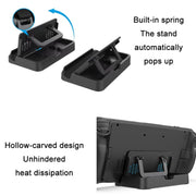 PGTECH Supporto per console pieghevole regolabile per Steam Deck + set di adesivi per trackpad, PGTECH Console Stand + Trackpad Sticker