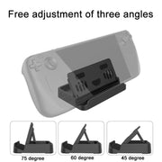 PGTECH Supporto per console pieghevole regolabile per Steam Deck + set di adesivi per trackpad, PGTECH Console Stand + Trackpad Sticker