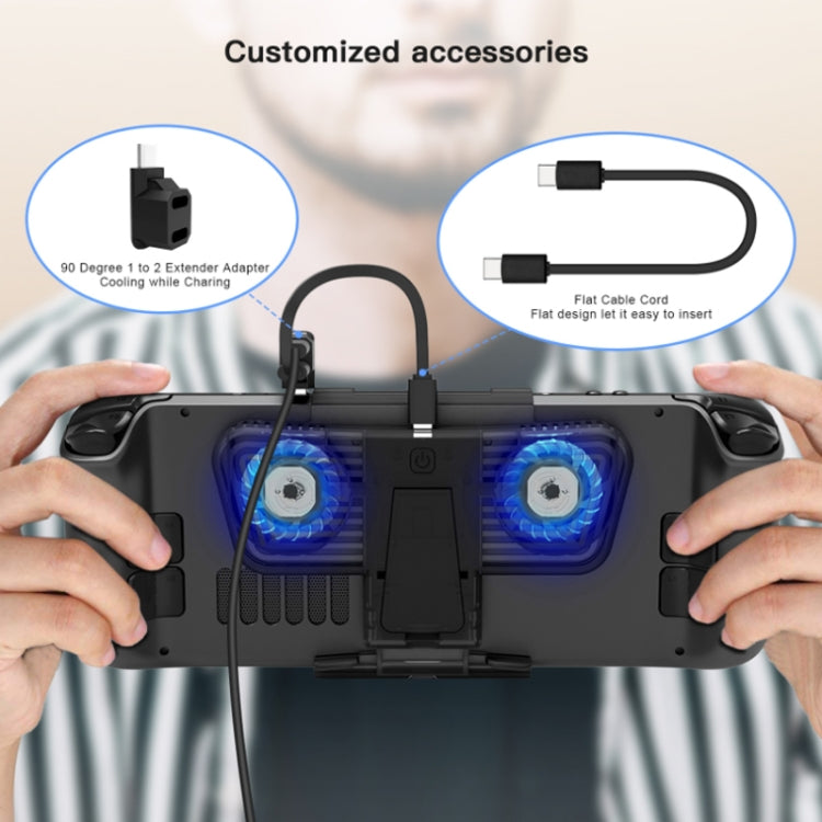 Ventola raffreddamento con staffa per Steam Deck e Switch OLED