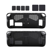 Custodia in TPU portatile JYS per Steam Deck + adesivo pulsante touchpad, TPU Case + Touchpad Button Sticker