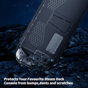 Custodia in TPU portatile JYS per Steam Deck + adesivo pulsante touchpad, TPU Case + Touchpad Button Sticker
